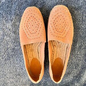 Women’s UGG Heidi Perforated Espadrille Suede Slip-on Flats Pink